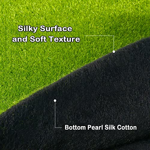 YIQIFLY Simulation Artificial Moss Mat Fake Grass Rug DIY Synthetic Turf Lawn Carpet for Wedding Home Backyard Balcony Indoor Outdoor Decor (Color : Green, Size : 1x1m(3.2x3.2ft)) - Image 3