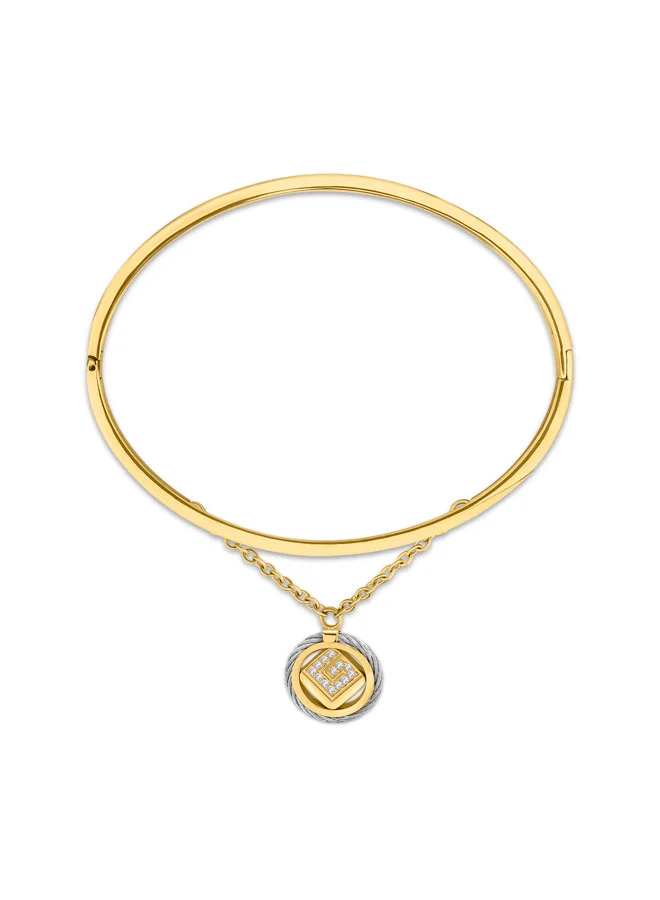 غاي لاروش Camille Silver and Gold Bangle for Women