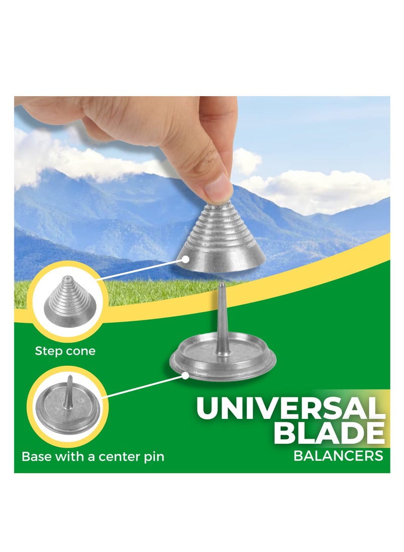 SOLARAE Metal Precision Blade Balancers, for Balancing Lawnmower Blades After Sharpening, Compatible with Most Lawnmower Blades, Reduce Engine Wear, Centered and Level, Made of Metal (2-Pack) - Image 5