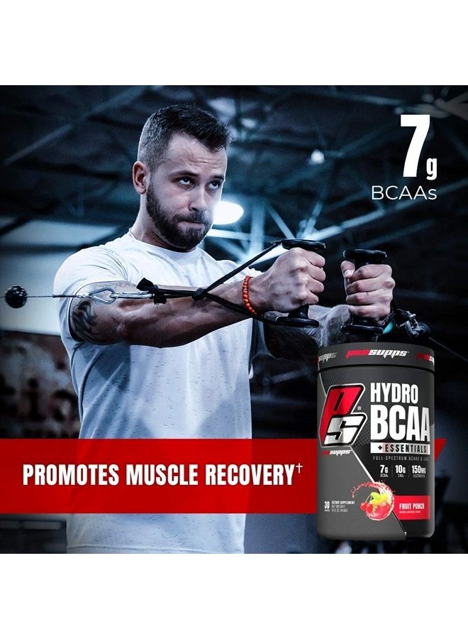 ProSupps HydroBCAA BCAA/EAA Full Spectrum Matrix, 7g BCAAs, 3g EAAS, 0g Sugar, 0g Carbs (Fruit Punch, 30 Servings) - Image 4
