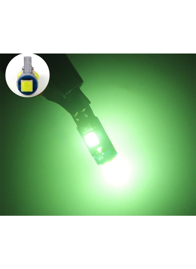 Zembil 5 Pieces Green T5 LED Speedometer Dial Ambient Lighting Bulb  - Image 3