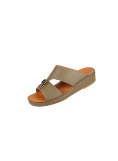 barjeel uno 008-3721 Barjeel Uno Mens Arabic Sandals BS 37 Olive  - Image 1