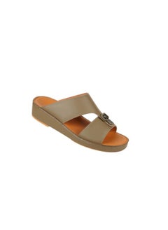 barjeel uno 008-3721 Barjeel Uno Mens Arabic Sandals BS 37 Olive  - Image 2