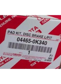 TOYOTA Genuine Toyota Front Disc Brake Pad Kit 04465-0K340 Reliable Braking Performance 
