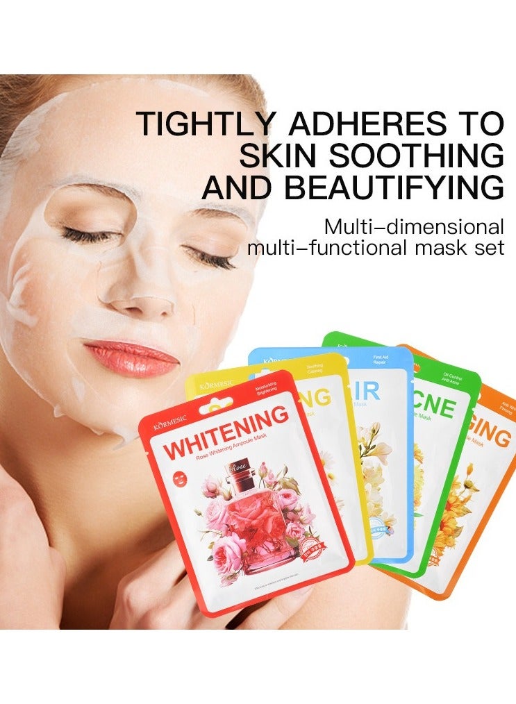 Kormesic عباد الشمس أمبول ترطيب وتضييق قناع 25 مل-5 حزم - Image 5