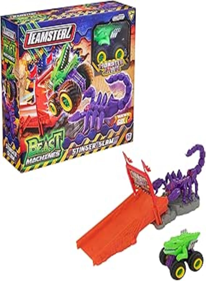 Teamsterz Beast Machines Stinger Slam Playset with Monster Jaws Truck