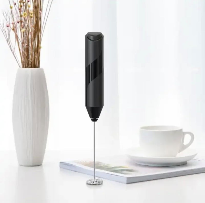 Portable Electric Milk Frother Handheld Battery Operated Foam Maker for Coffee Lattes Cappuccino Hot Chocolate Matcha Easy Compact Kitchen Tool - Image 2