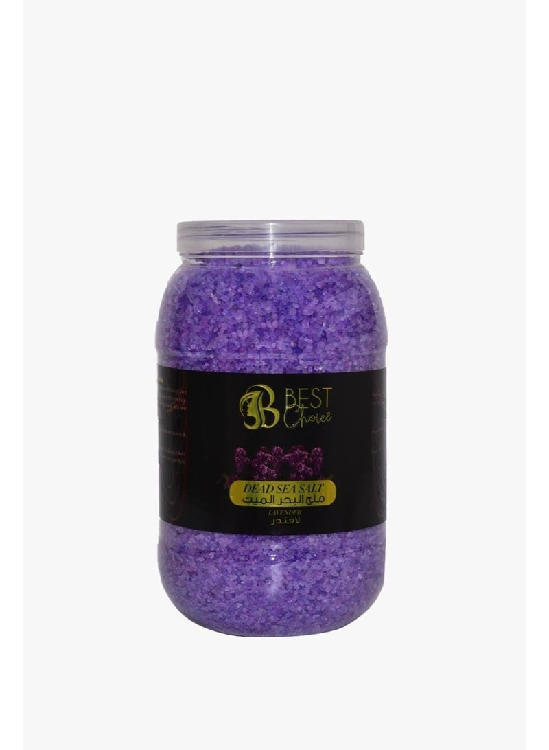 Best Choice Dead Sea Salt Premium Natural Bath Salt 5Kg Jar for Skin Body Hair Care and Relaxation - Lavender - Image 1