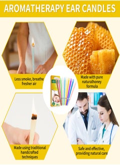Sefudun 20 Pcs Aromatherapy Beeswax Ear Candle 10 Pcs Ear Protection Tray Set Reduce Tinnitus  - Image 4