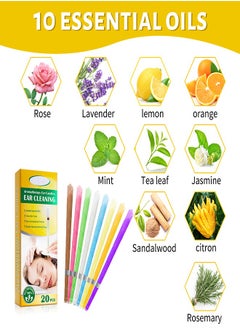 Sefudun 20 Pcs Aromatherapy Beeswax Ear Candle 10 Pcs Ear Protection Tray Set Reduce Tinnitus  - Image 3