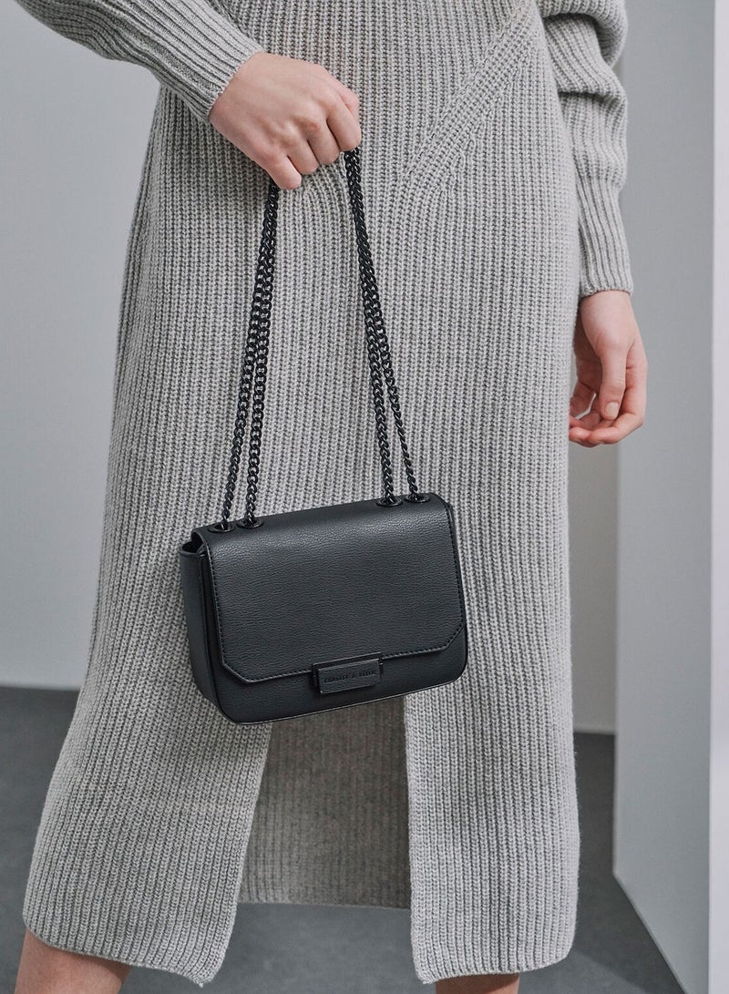 Charles & Keith Charles  keith classic metal chain crossbody bag - Image 3