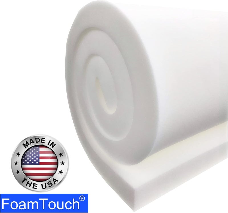 FoamTouch 1" X 24" X 84" Upholstery Foam Cushion High Density Standard (Seat Replacement, Upholstery Sheet, Foam Padding) - Image 3