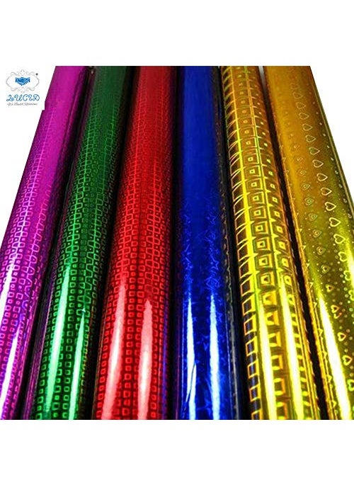 LUCID...We Build Relations LUCID...We Build Relations Wrapping Paper for Gifting Purpose Pack of 50 Sheets Plastic Holographic Metallic Gift Paper Wrapping Sheets Especially for Gifts for Loved, (19.50 X 28 Inch)  - Image 5