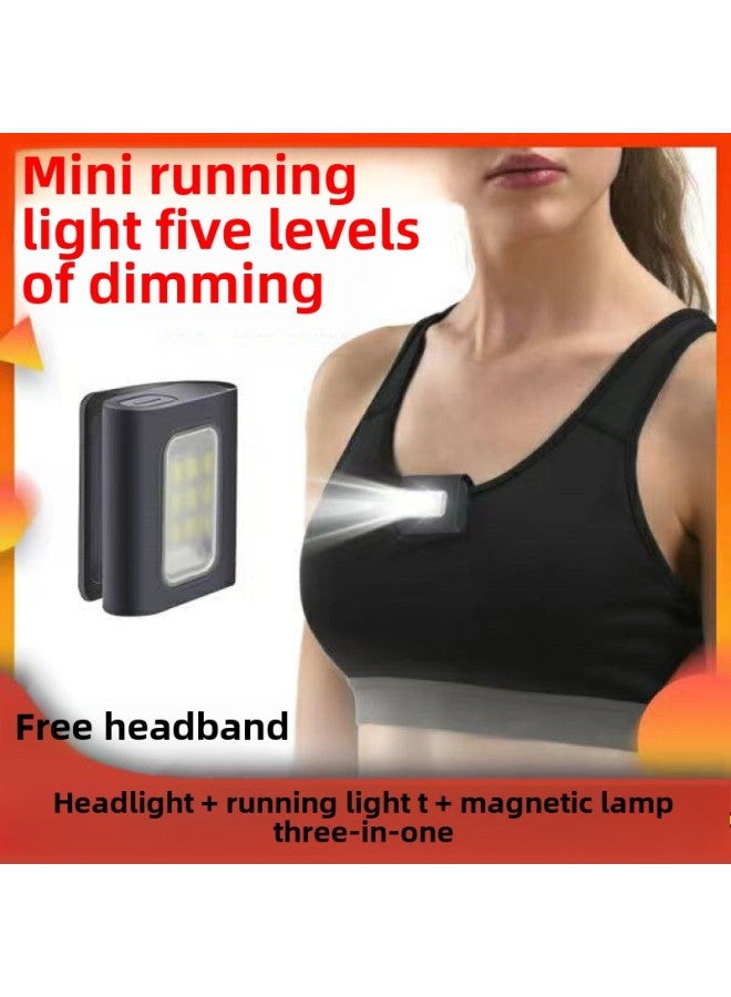 Embedded Outdoor Night Run Rechargeable Portable Magnetic Multi-function Headlight Mini Portable Mobile Hand Free Shipping-Product Specifications:✍✨ Top Configuration With 899 Days Of Standby  Running Lights + Headlights + Magnetic Suction  - Image 1