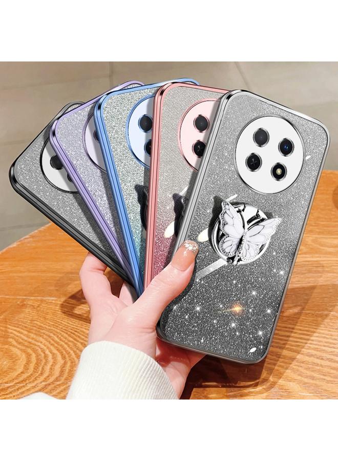 اس-توب جراب لهاتف Huawei Enjoy 60X مطلي بطبقة لامعة متدرجة اللون على شكل فراشة جراب هاتف TPU - Image 2