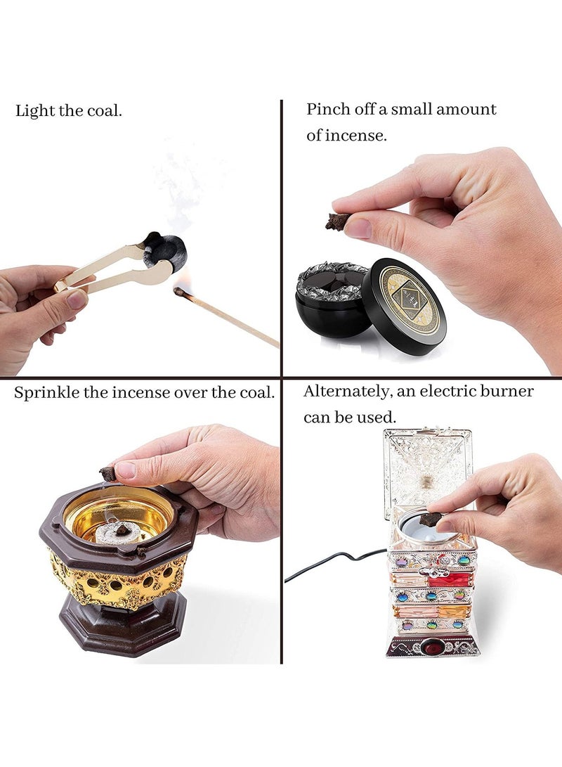 my perfumes AL FARIS from ARABIYAT, Solid Incense Bakhoor 100gm - Image 2