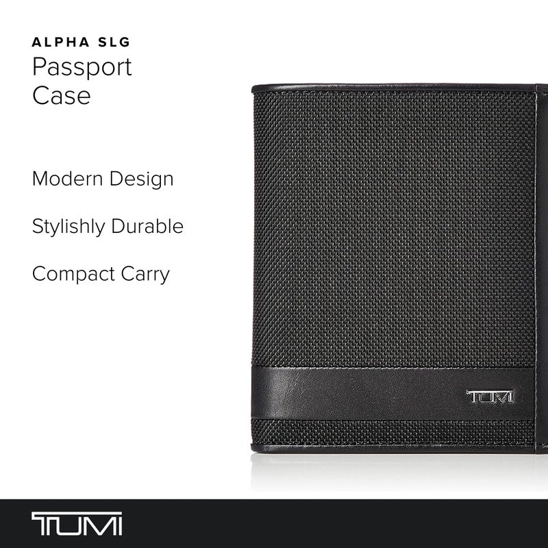 TUMI - Alpha Passport Case - Ballistic Nylon Passport Case Wallet - Compact - 5.8" X 4.8" X 0.8" - Black - Image 2