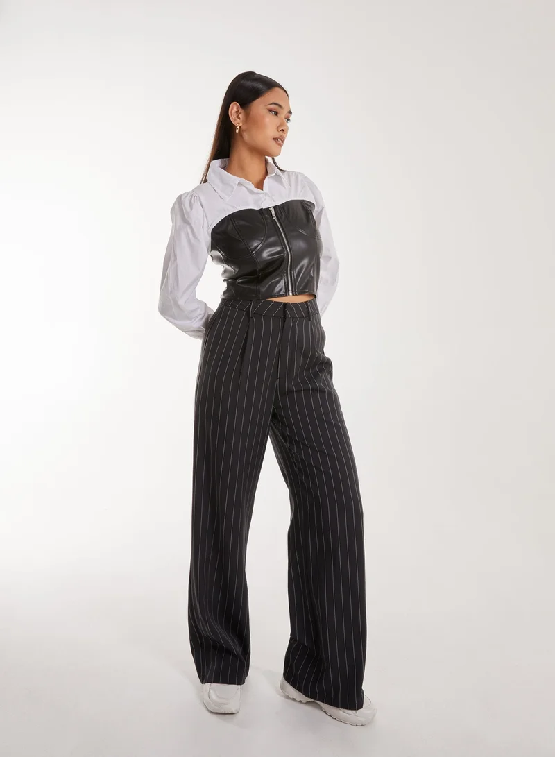 Pink Vanilla Double Layer Corset Shirt