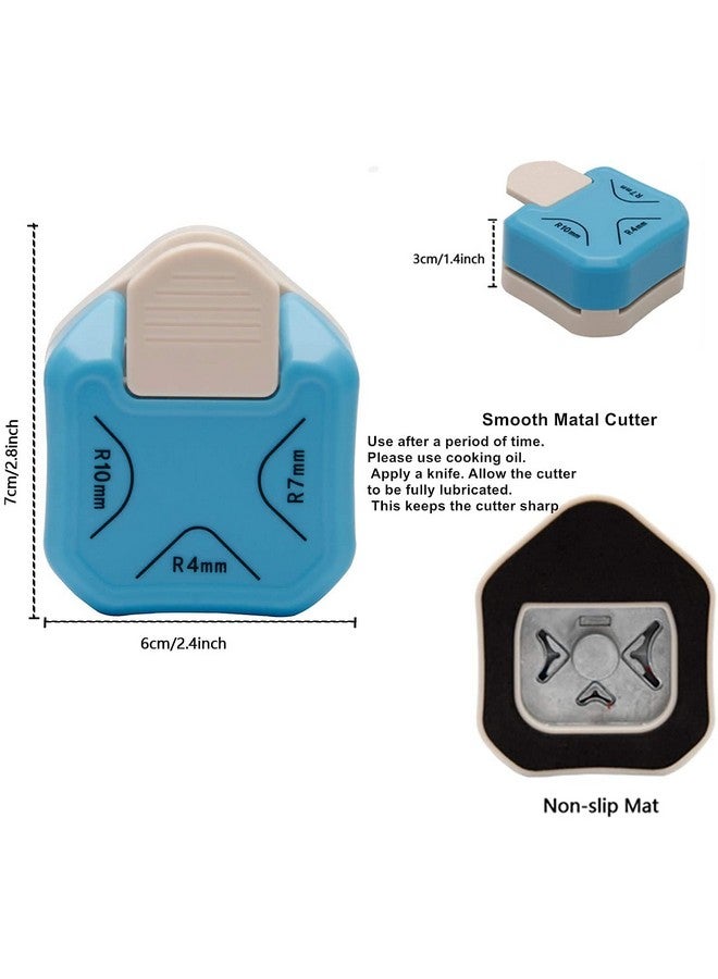 53 Arts 53ARTS 3 in 1 Corner Cutter Punch Size R4mm, R7mm and R10mm Rounder for Paper Craft and Photo Cutter Scrap-Booking Angle Eater - Image 4