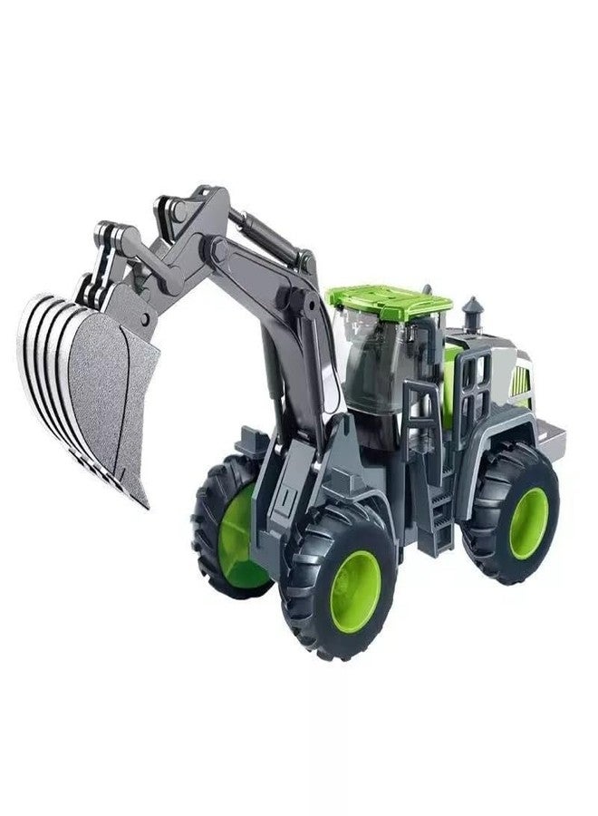 SHIPEASE Unbreakable Alloy Head Engineering Vehicle Inertial Bulldozer for Kids Boys Friction Powered Excavator Construction Truck Toy Set with Realistic Shape Models - Image 1