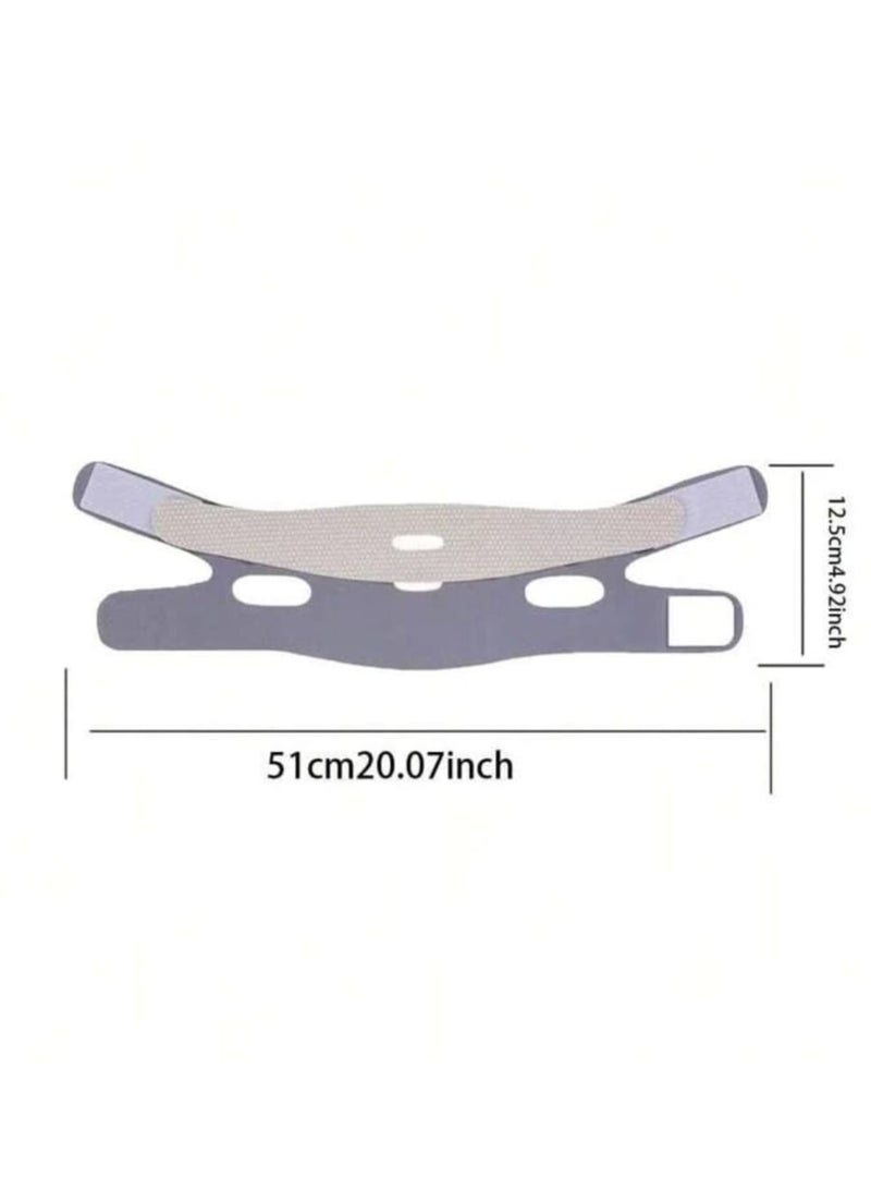 إسكدنيا شريط فراج الوجه على شكل V لرفع الوجه أثناء النوم، مريح وتقليل ازدواج الذقن، رفع الوجه، شد الوجه، تمارين الوجه مع أدوات تدليك، مناسب للعناية بالجمال والرعاية الشخصية - Image 4