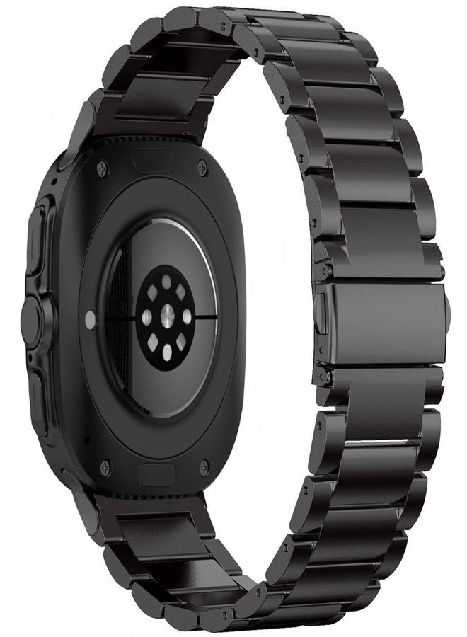 OTOPO Metal Band Compatible SAMSUNG Galaxy Watch 8 40mm 44mm/Watch 8 Classic 46mm, Business Stainless Steel Straps for Galaxy Watch 8 Classic Men Women Black - Image 3