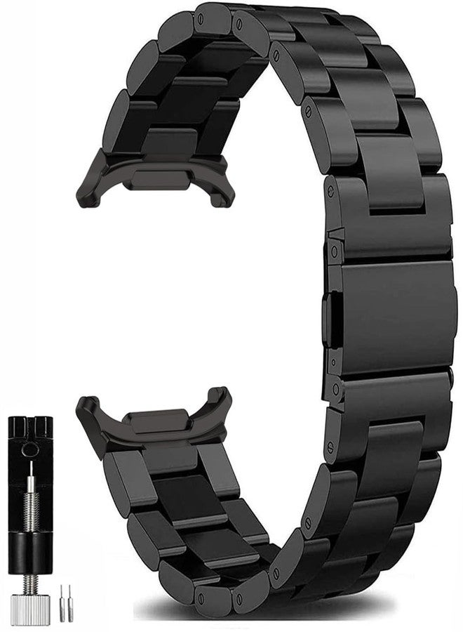 OTOPO Metal Band Compatible SAMSUNG Galaxy Watch 8 40mm 44mm/Watch 8 Classic 46mm, Business Stainless Steel Straps for Galaxy Watch 8 Classic Men Women Black - Image 1