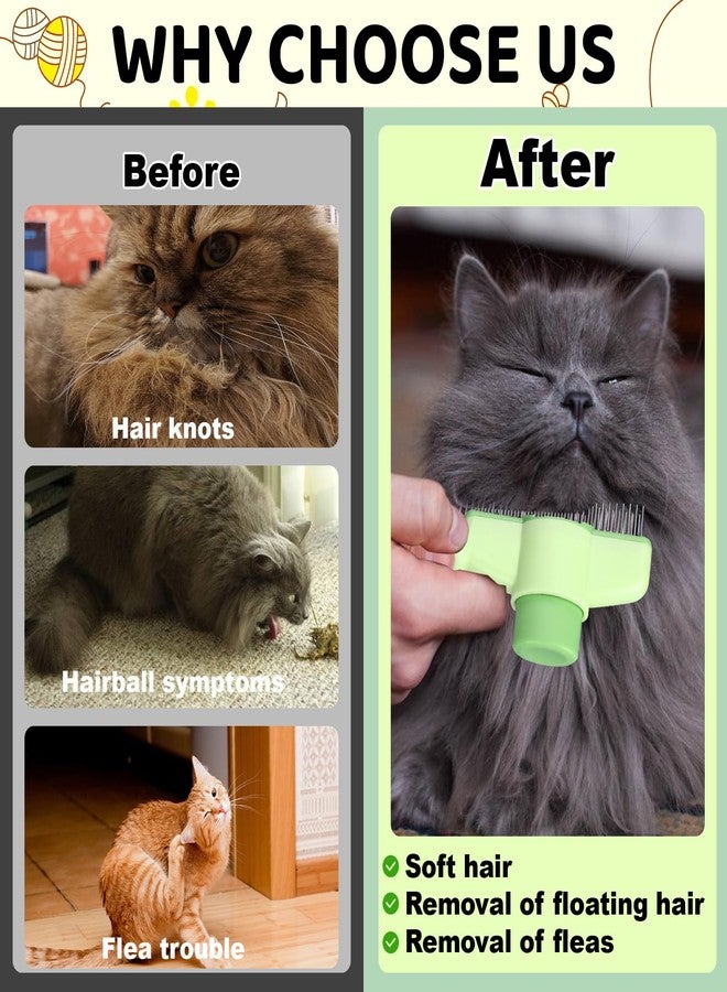 XANGNIER Pet Hair Removal Comb One-Click Self-Cleaning Grooming Brush, De-Shedding Comb for Short & Long Hair, Pet Grooming Supplies for Cats & Dogs - Image 4