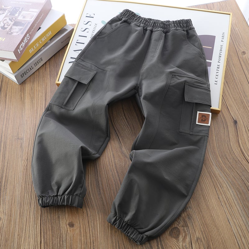 Men'S And Women'S Cuhk Children'S New Overalls Pants 25 Years Leisure Sports Pants Tide Fan All-Match Solid Color Loose-Fit Pants - Image 4