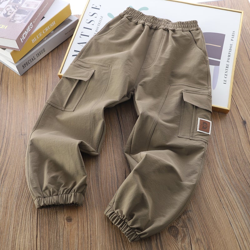 Men'S And Women'S Cuhk Children'S New Overalls Pants 25 Years Leisure Sports Pants Tide Fan All-Match Solid Color Loose-Fit Pants - Image 5