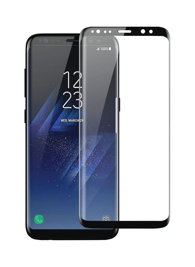 ICS Tempered Glass Screen Protector For Samsung Galaxy S9+ Clear/Black - Image 1