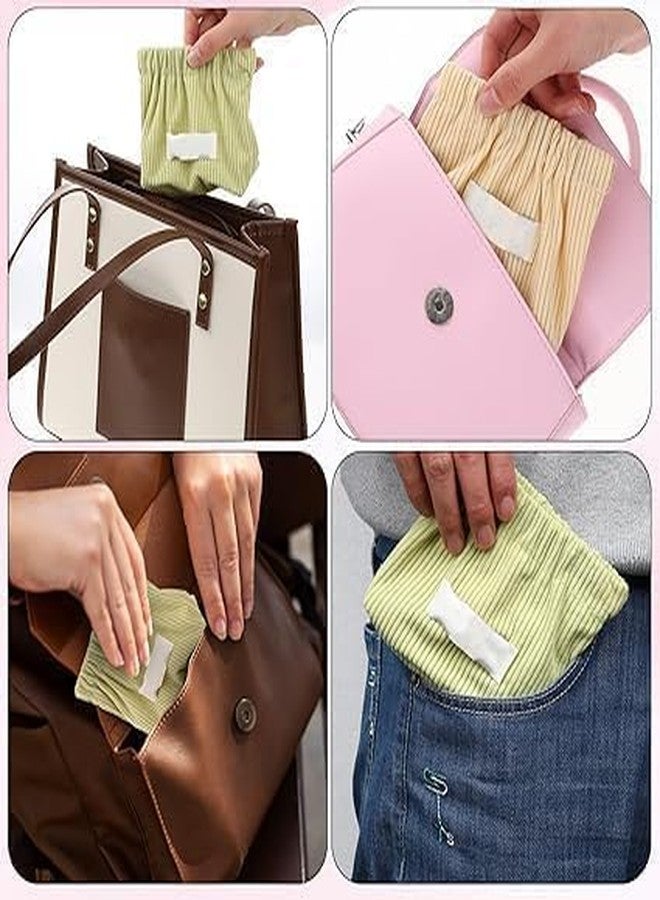 Florisca Elastic Corduroy Storage Bag - Mini Jewelry Organizer, Small Makeup Pouch, Travel Cosmetic Bag, Tiny Pouch Wallet, Hair Accessories & Lipstick Storage Pouch for Women & Girls - Image 5