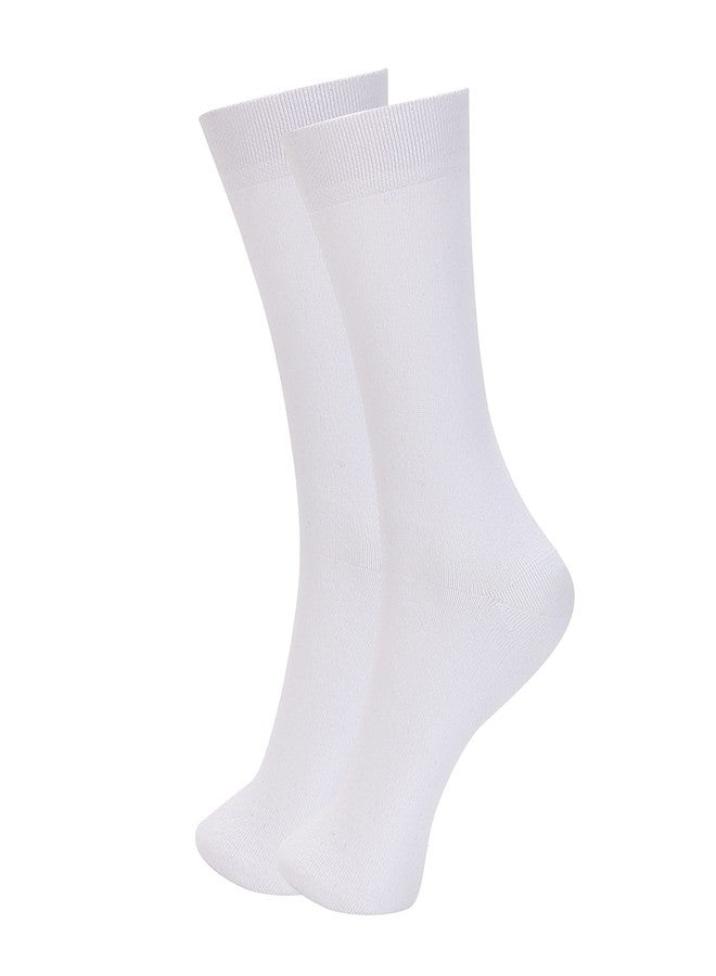 Astra School Socks - Pure Cotton with Spandex (White) - Pack of 3 Pairs (Size 2 | 2-3 Years) - Image 4