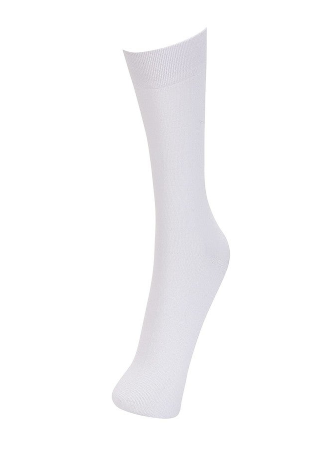 Astra School Socks - Pure Cotton with Spandex (White) - Pack of 3 Pairs (Size 2 | 2-3 Years) - Image 2