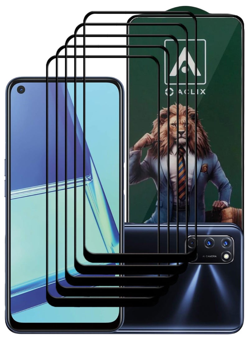 ACLIX 5 Pieces Antistatic ESD Dustproof Premium Quality High Definition Tempered Glass Screen Protector Designed For Oppo A52 - Image 1