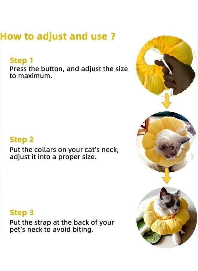 طوق تعافي للقطط والكلاب الصغيرة طوق واقي قابل للتعديل على شكل مخروط إليزابيثي لشفاء جروح الحيوانات الأليفة بعد الجراحة طوق عنق مخروطي مناسب للتعافي من إصابات ما بعد الجراحة للحيوانات الأليفة الصغيرة مقاس M 17-27 سم - Image 3