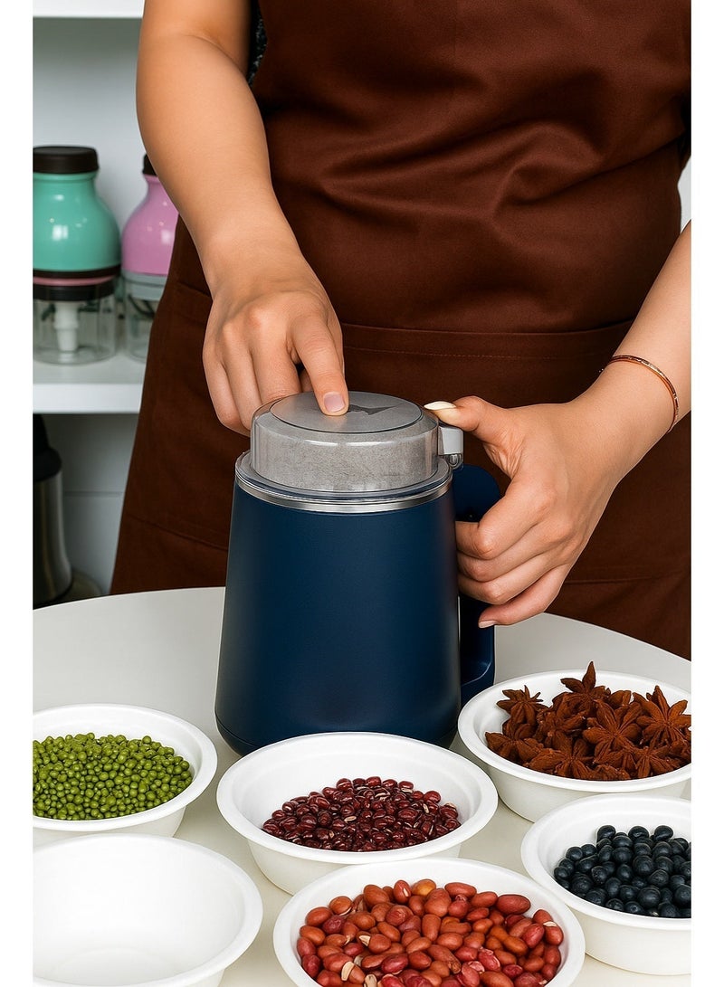 Electric Grinder NM-8600 300W | 8 Stainless Steel Blades | Portable Handle Coffee & Spice Grinder | Multifunctional Grain Mill | Transparent Lid | Stainless Steel Bowl - Image 1