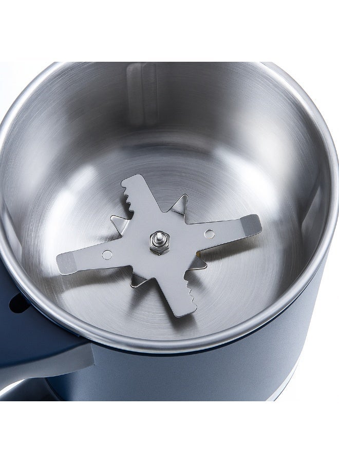 Electric Grinder NM-8600 300W | 8 Stainless Steel Blades | Portable Handle Coffee & Spice Grinder | Multifunctional Grain Mill | Transparent Lid | Stainless Steel Bowl - Image 3