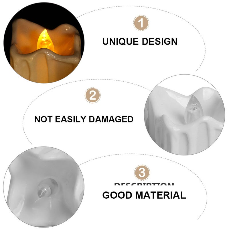 12pcs Electronic Candle Smokeless Candle Candle Decorative Lamp Candle Lamp - Image 5