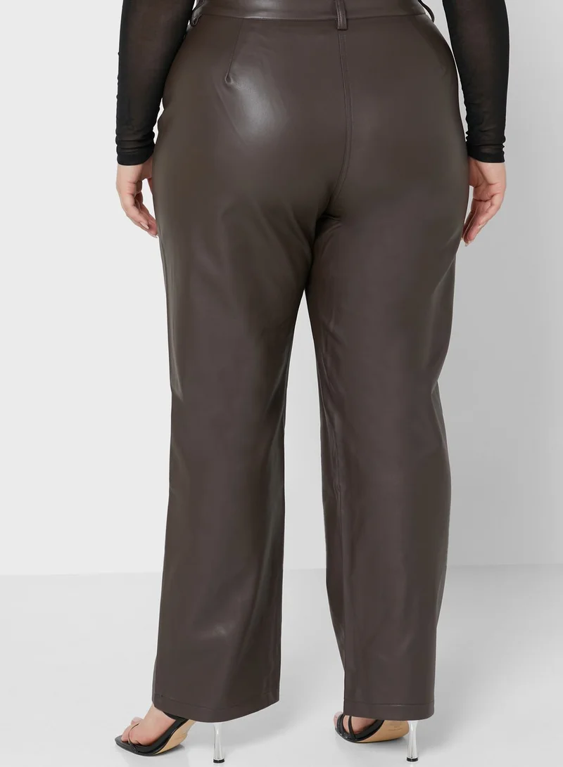 Cotton On Curve Straight High Waist Pants