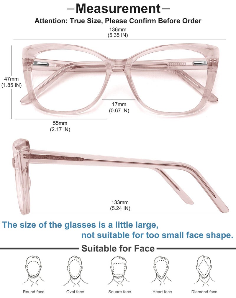 MEETSUN Blue Light Blocking Glasses for Women Anti Eyestrain Filter Blue Ray Computer Game Glasse&UV/Reduce Glare Lens (Pink Frame) - Image 5