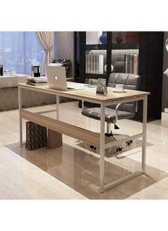 AnneFish 100*45*72cm Computer Desk Home Office Writing Study Desk Modern Simple Style Laptop Table With Storage Board  - Image 5