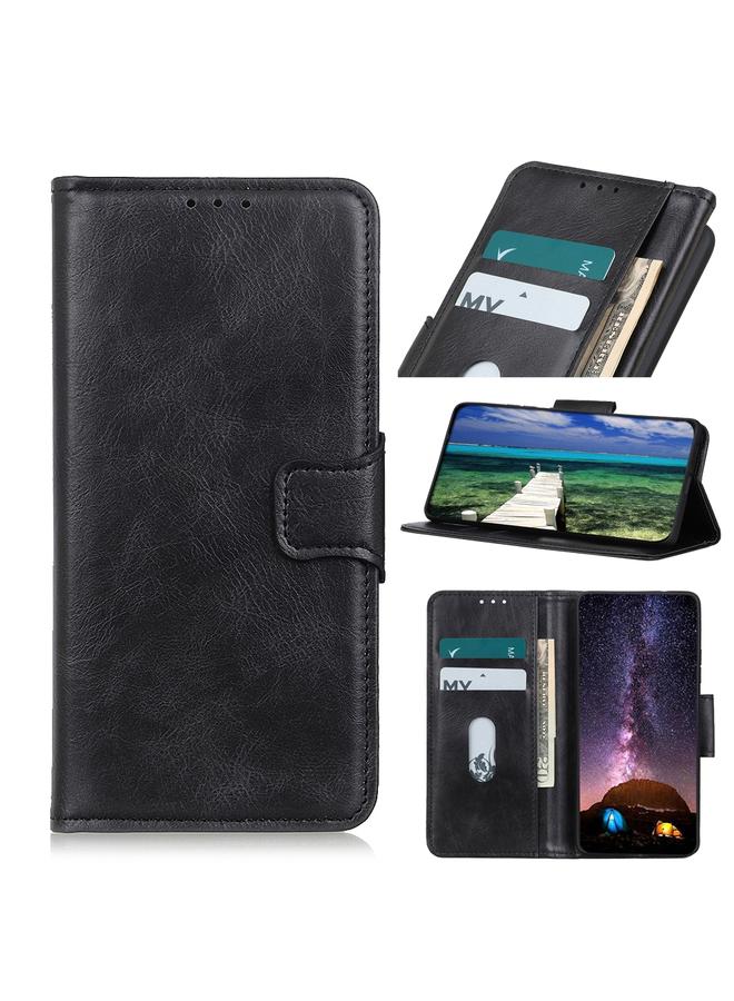 اس-توب جراب هاتف موتورولا موتو E40/E20/E30 من Mirren بتصميم حصان مجنون، جراب هاتف جلدي قلاب أفقي - Image 1