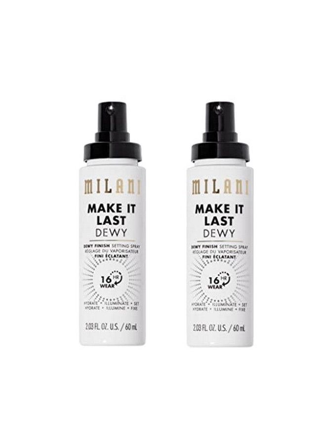 MILANI - Make It Last  Dewy Setting Spray 3 In 1 Hydrate + Illuminate + Set Makeup Finishing Spray  Makeup Primer & Hydrating Setting Spray  2 Pack - Image 1