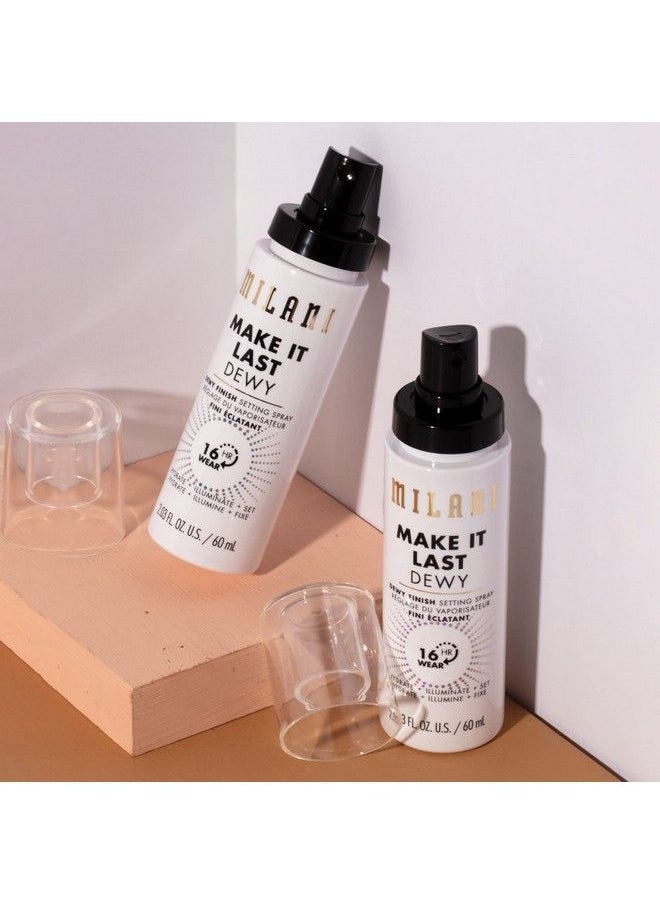 MILANI - Make It Last  Dewy Setting Spray 3 In 1 Hydrate + Illuminate + Set Makeup Finishing Spray  Makeup Primer & Hydrating Setting Spray  2 Pack - Image 1