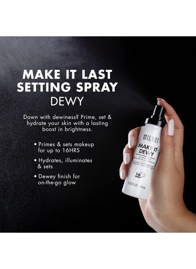MILANI - Make It Last  Dewy Setting Spray 3 In 1 Hydrate + Illuminate + Set Makeup Finishing Spray  Makeup Primer & Hydrating Setting Spray  2 Pack - Image 1