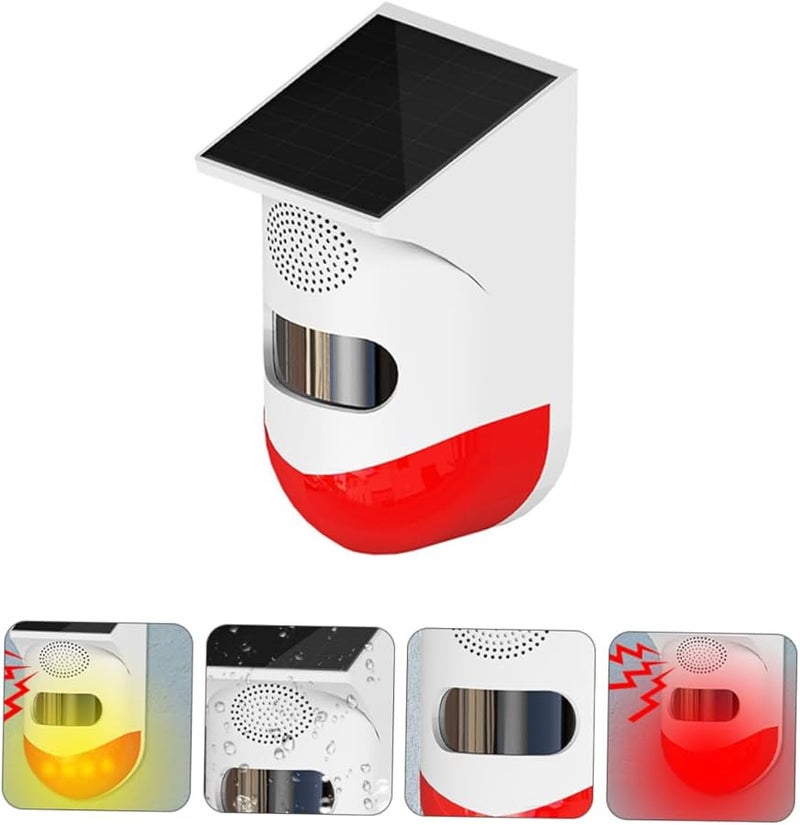 Artibetter إنذار ممر يعمل بالطاقة الشمسية بالأشعة تحت الحمراء للأمن المنزلي الخارجي ومستشعر الحركة - Image 4