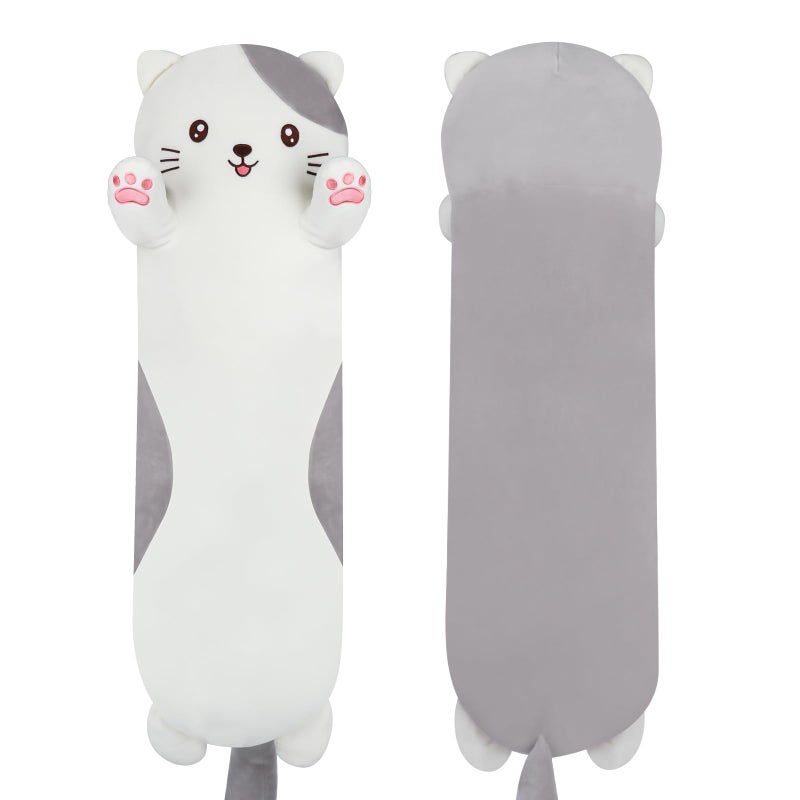 Dalmao 44 inch Giant Cat Stuffed Long Body Pillow Jumbo Cat Stuffed Animal Soft Plush Toy Cuddle Plushies Gift for Kids Boys Girls Birthday - Image 3