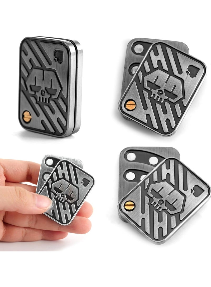 عام "منزلة بطاقات معدنية للانزلاق بالأصابع، لعبة فيدجيت للكبار محاكية لدفع البطاقات (EDC)، أداة مكتبية لتخفيف التوتر والقلق." - Image 4