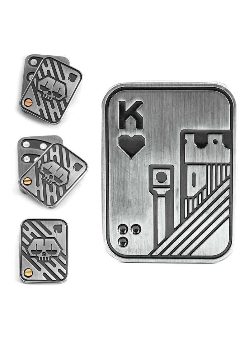 عام "منزلة بطاقات معدنية للانزلاق بالأصابع، لعبة فيدجيت للكبار محاكية لدفع البطاقات (EDC)، أداة مكتبية لتخفيف التوتر والقلق." - Image 1